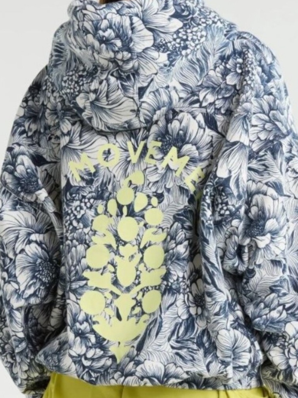Free People Movemnt FINAL CALL PRINTED HOODIE IN WILD SIDE  AVY COMBO XS !!NWT!!